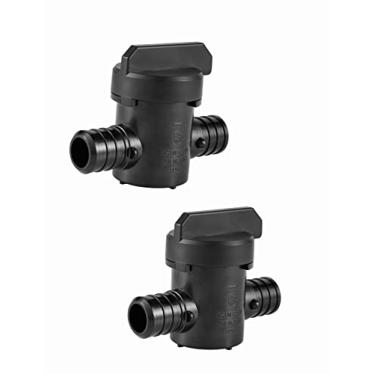 Imagem de EFIELD Válvula esférica de porta completa PPSU de crimpagem Pex de 1,9 cm x 1,9 cm para conexão de tubulação Pex, ASTM F2159, 2 peças