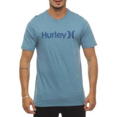 Imagem de Camiseta Hurley HYTS010392 O&O Solid - Azul-Unissex