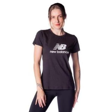 Imagem de Camiseta Feminina New Balance Essentials Preto-Feminino