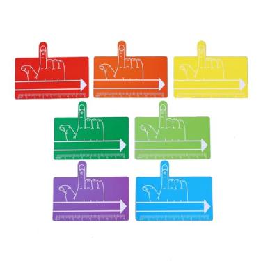 Imagem de Tiras de leitura guiadas para crianças e adultos, ferramenta divisor de dedo único, marcador de página de assistência de leitura, auxílio de escrita para crianças com dificuldade de recitação, ideal