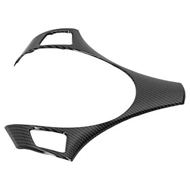 Imagem de TAMPA DO BOTÃO DO VOLANTE DECORAÇÃO INTERIOR DO CARRO 3 SÉRIE E90 ECO-AMIGÁVEL DURÁVEL 2006-2012 (Padrão de fibra de carbono preto brilhante)