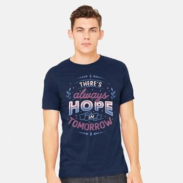 Imagem de TeeFury - There's Always Hope in Tomorrow - Camiseta masculina, Preto, XXG