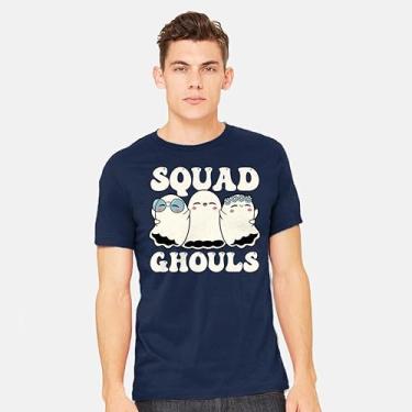 Imagem de TeeFury - Halloween Squad Ghouls - Camiseta masculina Halloween, fantasma,, Turquesa, 5G