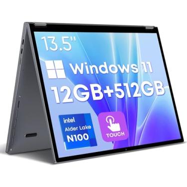 Imagem de CHUW FreeBook 2-em-1 Touchscreen Laptop 13,5'', 12GB RAM 512GB SSD, 12ª Geração Intel N100 (até 3,4 GHz), 1TB SSD Expand, Notebooks Windows 11, FHD 2256 * 1504 WiFi 6, BT5.2