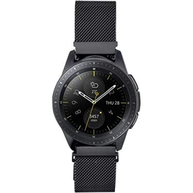 Imagem de Nandos-Store - Pulseira NSmart compatível com Samsung Galaxy Watch 42mm /Active and Gear S2 (Preto Aço)