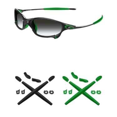 Imagem de Mryok – Kits de reposição para protetores de ouvido para óculos de sol Oakley Juliet – Opções, Dark Green & Black, One Size
