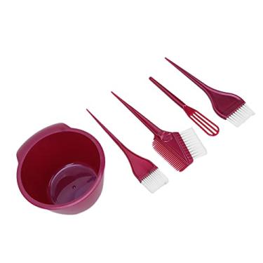 Imagem de Kit de Tintura de Cabelo, Kit de Coloração de Cabelo, Conjunto de Escova e Tigela de Tintura de Cabelo, Kit de Coloração de Tintura de Cabelo Profissional Tigela de Cor de Cabelo