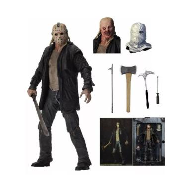 Imagem de Action Figure Jason Voorhees Jaqueta Sexta-Feira 13 Articulado 18Cm