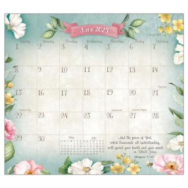 Imagem de Legacy Publishing Group Bloco magnético para calendário 2025 - Coração fiel e casa (23,8 cm x 21,3 cm)