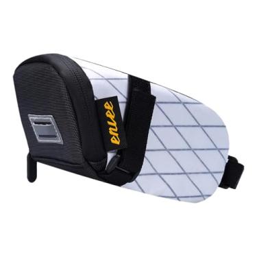 Imagem de Fancyes Bolsa de selim para bicicleta Bolsa para bicicleta sob o assento, resistente à água, leve e à prova de poeira Bolsa para bicicleta Bolsa traseira para, Branco