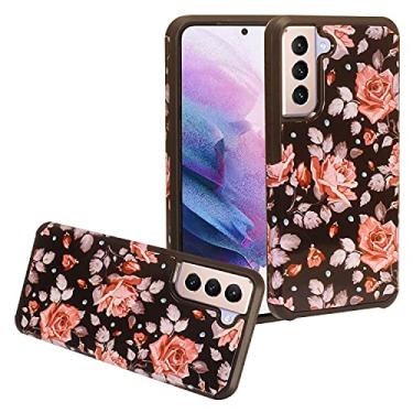 Imagem de CELZEN - Para Samsung Galaxy S21 FE 5G SM-G990 - Capa de telefone com imagem - AD1 rosa rosa
