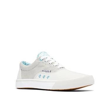 Imagem de Columbia Sapato náutico feminino Slack Water PFG de renda, Cinza gelo/onda do mar, 37
