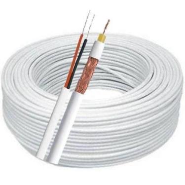 Imagem de Cabo Coaxial Bipolar Camera De Segurança 50 metros Malha 80 - Multitoc