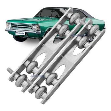 Imagem de 2 Mecanismo Guia Vidro Carrinho Opala Caravan 2 Portas - SHALOMCAR