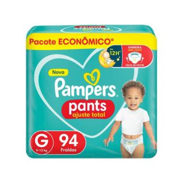Imagem de Fralda Calça Pampers Pants Ajuste Total - Tam. G 9 a 13kg 94 Unidades,