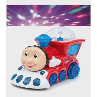 Imagem de Trem  Trenzinho Bate E Volta Com Som E Luz + Globo Giratório Infantil.