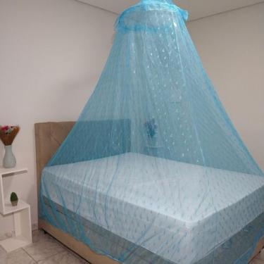 Imagem de Mosquiteiro casal renda importada não rasga fácil para teto - Luz rech