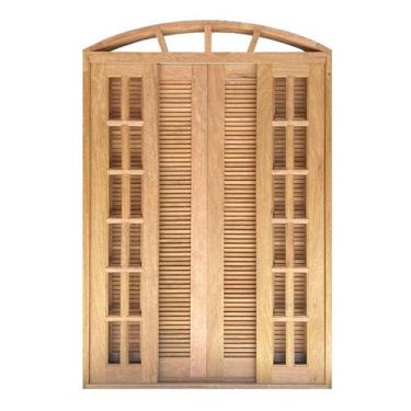 Imagem de Porta Balcão de Correr de Madeira Cedro Arana Veneziana em Arco Esquad