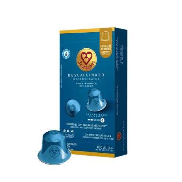 Imagem de Café 3 Corações Cápsulas Descafeinado - 10 x 5,6g - Três Corações