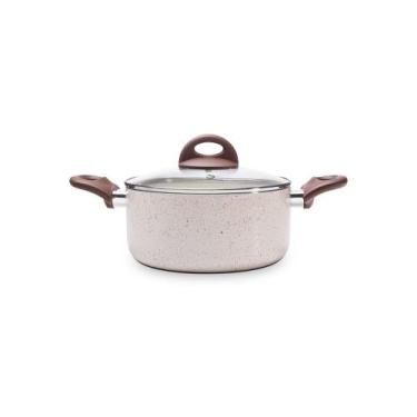 Imagem de Caçarola Com Tampa E Fundo De Indução Ceramic Life Brinox Granada Ø 20