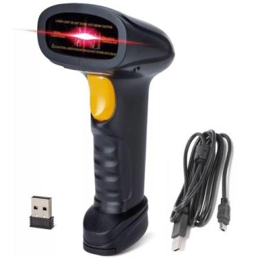 Imagem de Leitor Código de Barras Sem Fio 2,4GHZ - Cupons - EXBOM