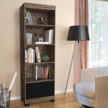 Imagem de Armario multiuso para escritorio castani com preto chile - Casa Modern