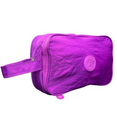 Imagem de Estojo com Alça Feminino Infantil Escolar Modelo Box  Nylon Necessaire