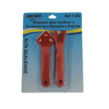 Imagem de Kit Raspador Removedor E Calafetador Para Acabamento De Rejunte E Sili