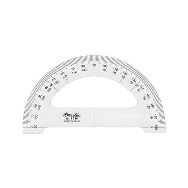 Imagem de Transferidor Acrílico Desetec Trident 180º 20cm 8120
