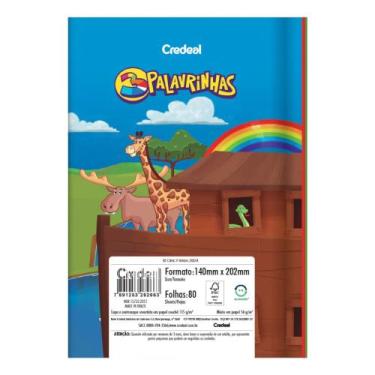 Imagem de Caderno Escolar Brochura 3 Palavrinhas Infantil - 80 Folhas - Credeal 