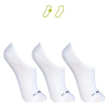 Imagem de Meia Sapatilha Sport Lupo Kit C/3 Ref. 3270-089, Branco, Branco, Branc
