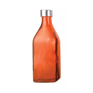 Imagem de Garrafa de vidro tampa inox scotch água suco vermelho - Tuut