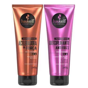 Imagem de Kit Supermáscaras 1 Aceleradora de Força 1 Disciplinante Antifrizz 240