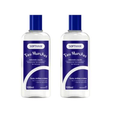 Imagem de 2 Produto Para Tirar Tinta De Cabelo Da Pele Remover Manchas - Soft Ha