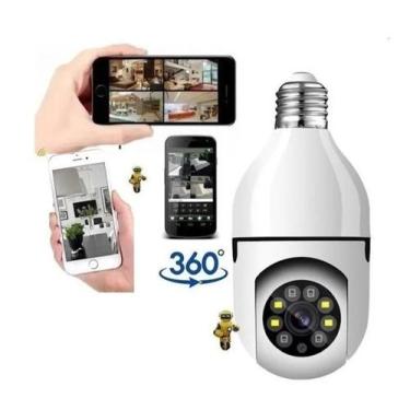Imagem de Câmera Ip Segurança Lampada Wifi Smart Camera Jortan Jt-8177