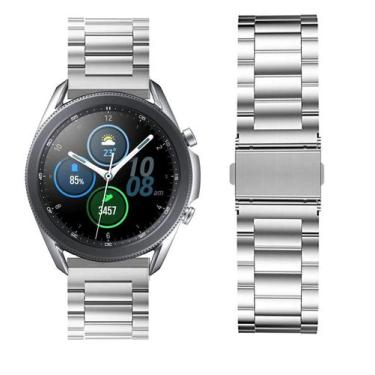 Imagem de Pulseira De Aço Para Galaxy Watch 3 45mm Cor Prata - 123smart
