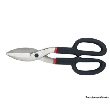 Imagem de Tesoura Chapa Emborrachada 12equot 9Jk Blister - EDA