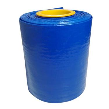 Imagem de Rolo de 30 Metros de Mangueira Flat Azul Achatada 5 Polegadas Irrigaçã