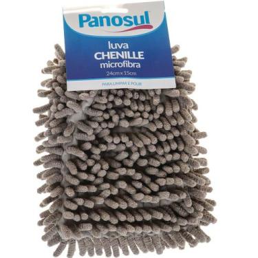 Imagem de Kit 2 Luva Chenille Microfibra Multiuso 24x15cm Panosul, Sortidos