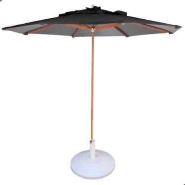 Imagem de Ombrelone Guarda Sol 3,00m de Madeira com Base Alumínio - Nossa Kasa M