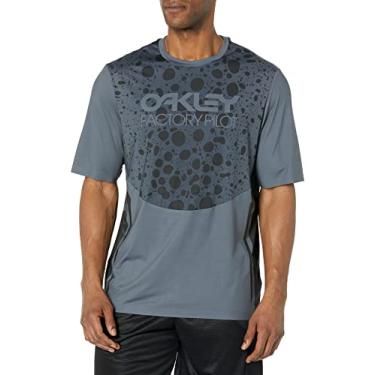 Imagem de Oakley Camiseta unissex adulto Maven Rc manga curta, sapo preto, grande EUA