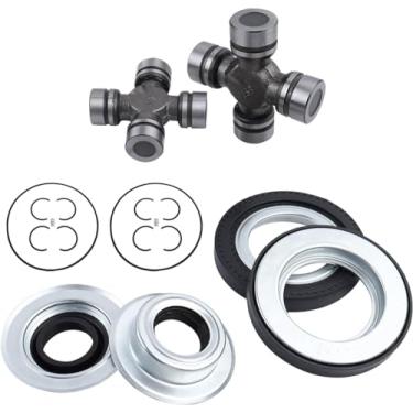 Imagem de WONSABON Vedação do eixo dianteiro e kit de junta em U lubrificável compatível com 2005-2015 Ford Super Duty F250 F350 Dana Super 60 roda traseira única e dupla caminhões 4x4 2014835