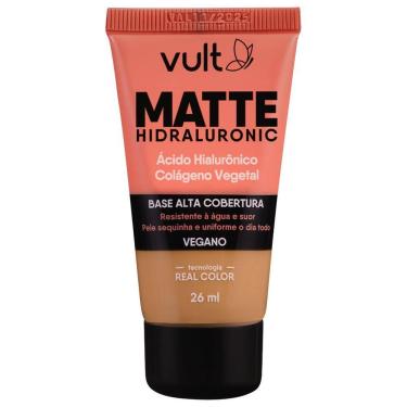 Imagem de Vult Base Alta Cobertura Vegano Matte Hidraluronic V320 26Ml