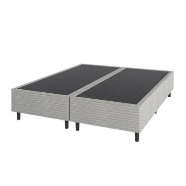 Imagem de Box Queen New Londres Umaflex Cinza (158x198x38)