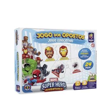 Imagem de Jogo Educativo Marvel Opostos - Mimo Brinquedos