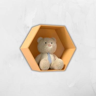 Imagem de Nicho Hexagonal Colmeia Em Mdf - Várias Cores - era uma vez baby store