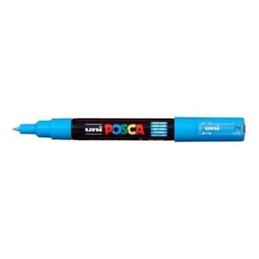 Imagem de Posca PC-1M Sky Blue traço Extra Fino 0.7mm Uni-ball