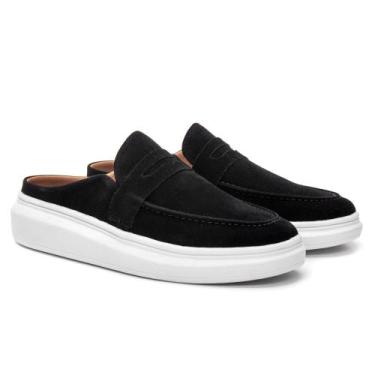 Imagem de Mule Mocassim Sapato Masculino Camurça Sola Anti Derrapante Berlutini 