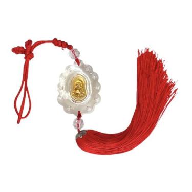 Imagem de Móbile Amuleto Para Pendurar Buda Sorte Riqueza 37cm - Equilíbrio Pedr