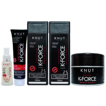 Imagem de Kit Knut Tratamento K-Force Fortalecimento Crescimento Capilar Cronogr